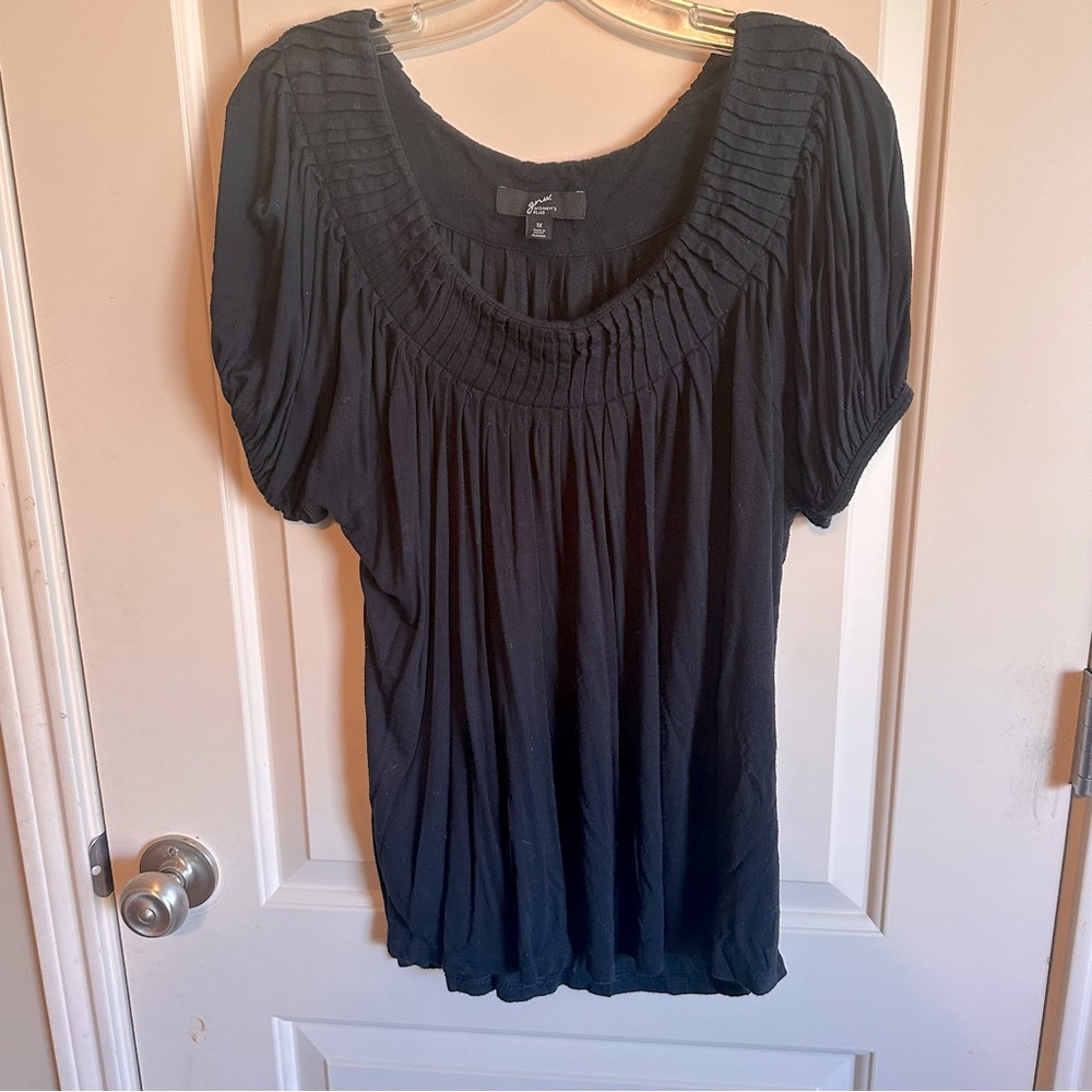 GNW SIZE 1X black long top